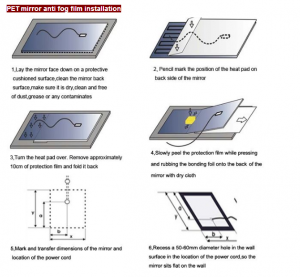 anti fog film installation