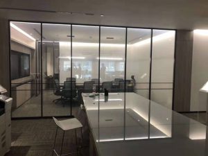 smart glass for office decoration on