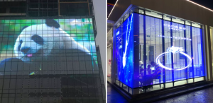 transparent led display screen for advertising