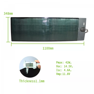 Adhesive thin film flexible solar panel