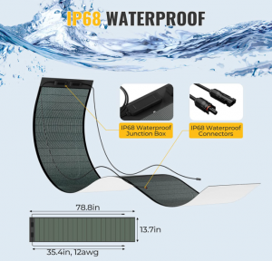 waterproof thin film solar panels