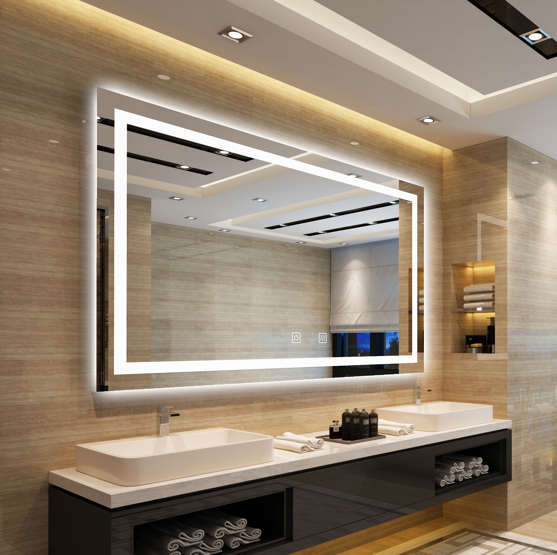 New Tech-Bathroom Mirror Anti fog Film - PDLC Film, Smart Film,Smart Glass