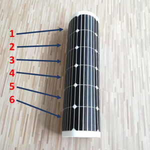 250w cigs flexible solar panel with amorphous silicon solar cell