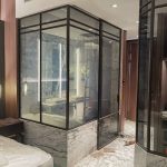 smart glass for hotel shower