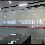 switchable glass film for glass wall off state