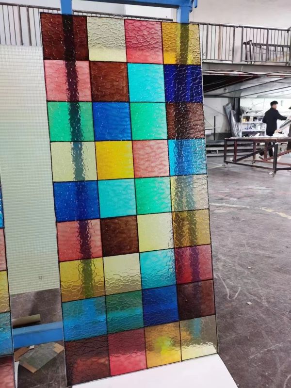 Rainbow Stained Glass Panel
